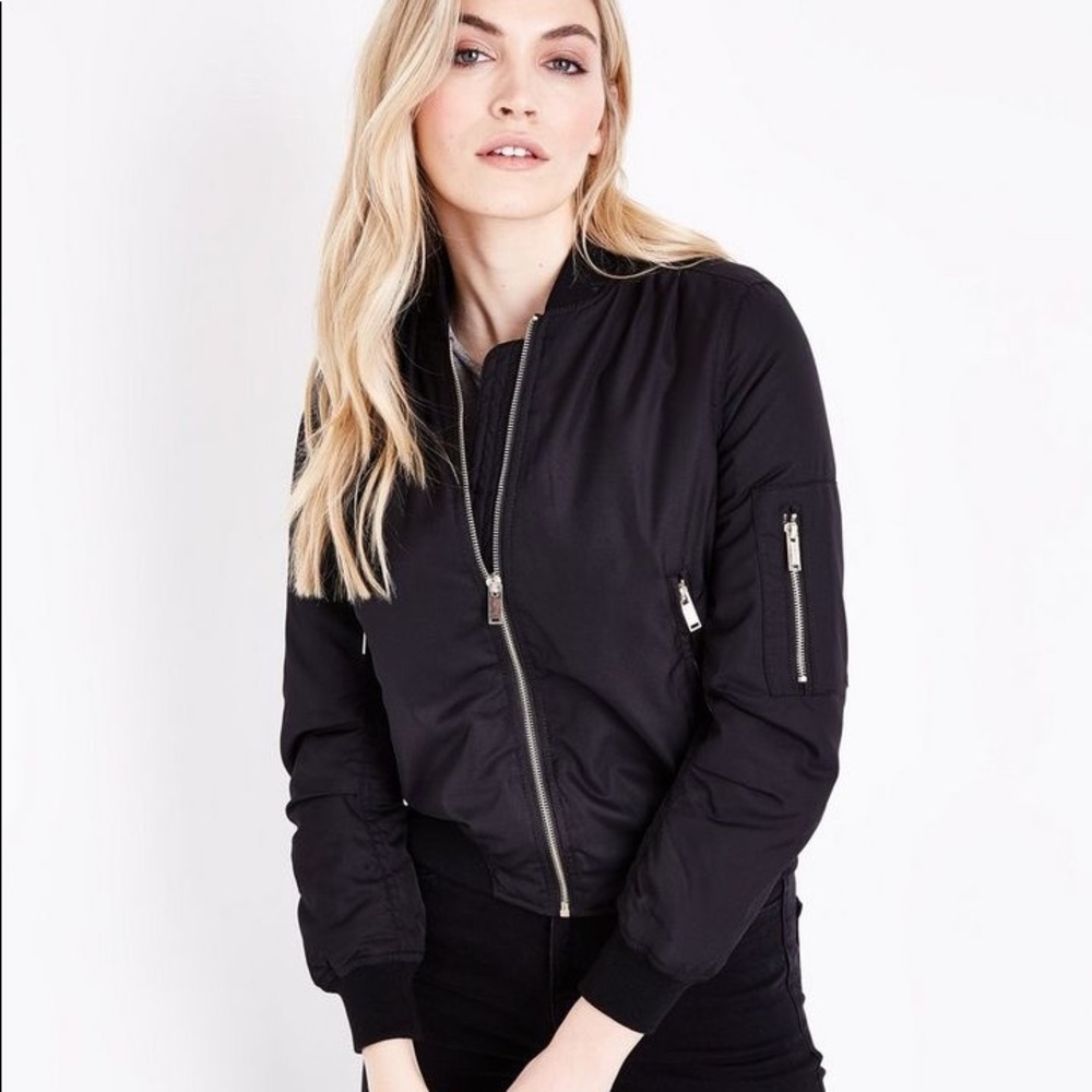 Black Bomber Jacket
